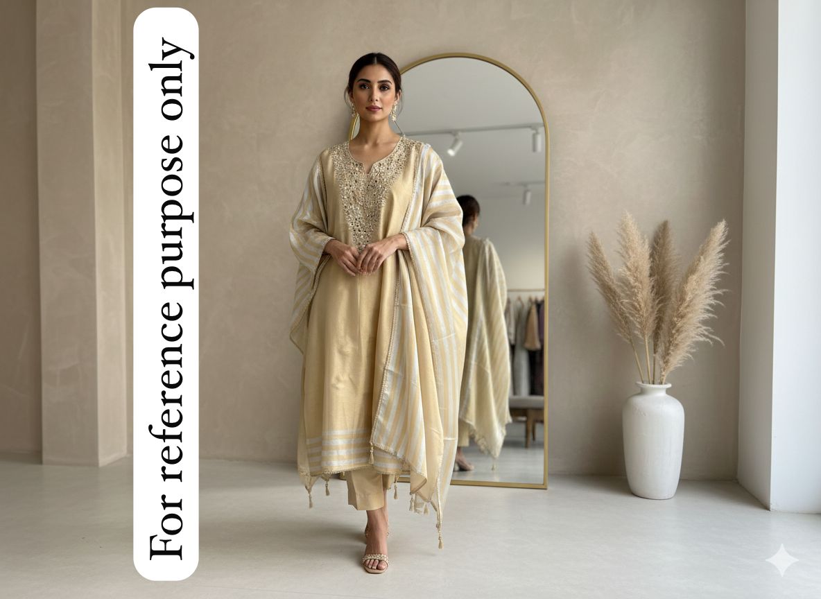 Chanderi silk unstitched ladies suit Rc18440