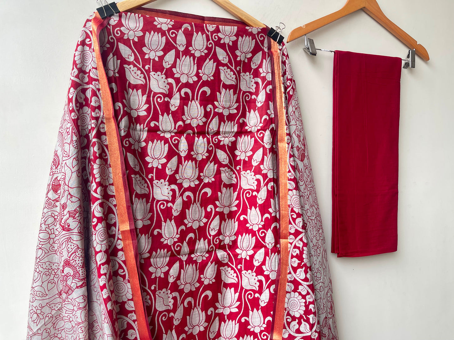 Soft mul chanderi printed ladies unstitched suit Rc19030