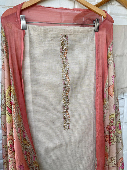 Kora cotton unstitched ladies suit Rc17417