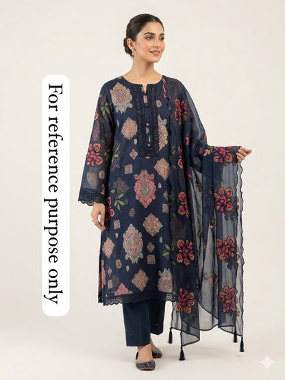 Cotton printed unstitched ladies suit Rc18973