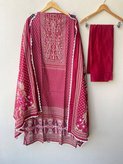 Mul Chanderi Unstitched Ladies Suit RC-18885 – view 7