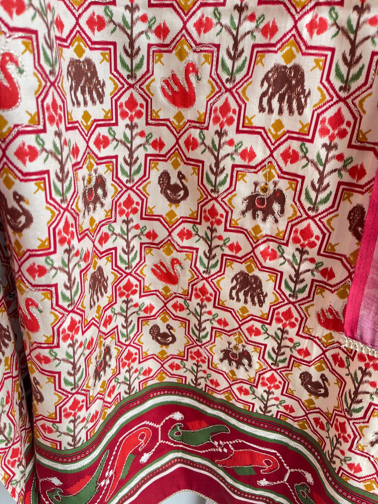 No lining cotton unstitched ladies suit Rc18387