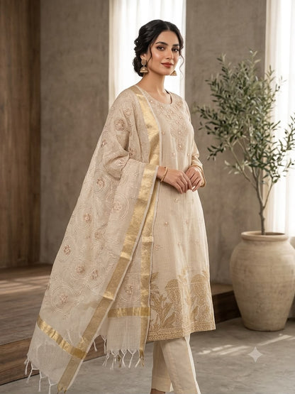 Self shimmer kota doriya unstitched ladies suit Rc19009