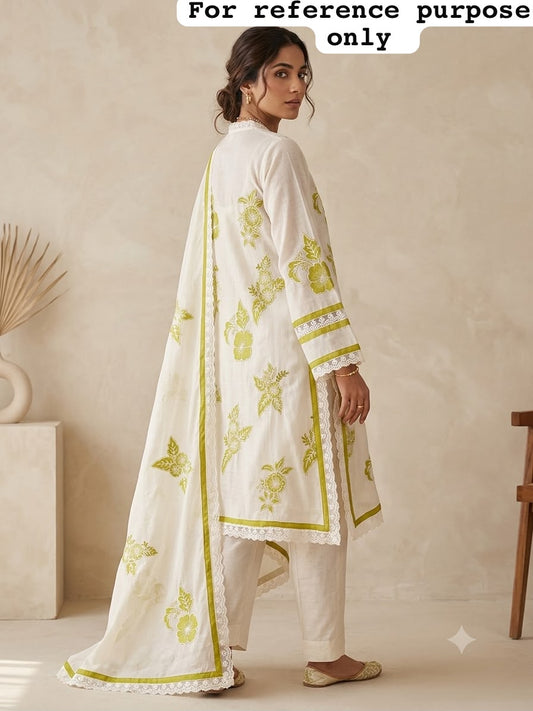 Mul chanderi unstitched ladies suit Rc19177