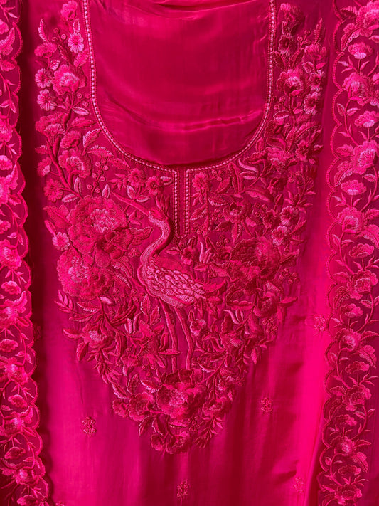 Crape silk unstitched ladies suit Rc17816 (a)