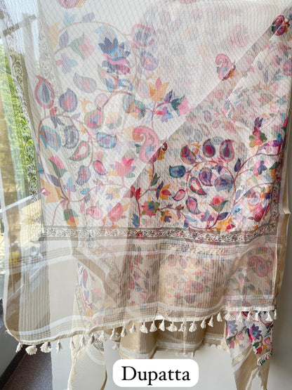 Banarasi Kota Doriya Printed Unstitched Ladies Suit RC-18854 – view 3