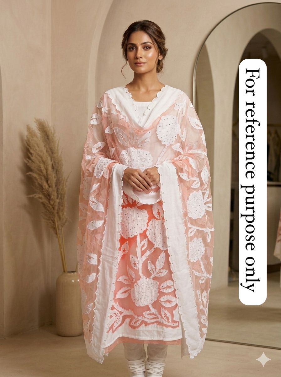 Mul chanderi ladies unstitched suit Rc18494 (c)