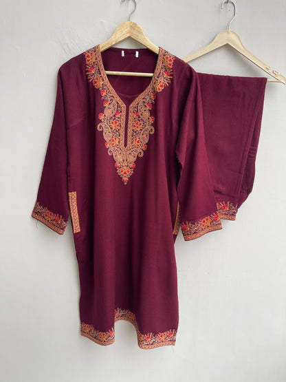 Kashmiri pheron readymade ladies coord set Rc18262