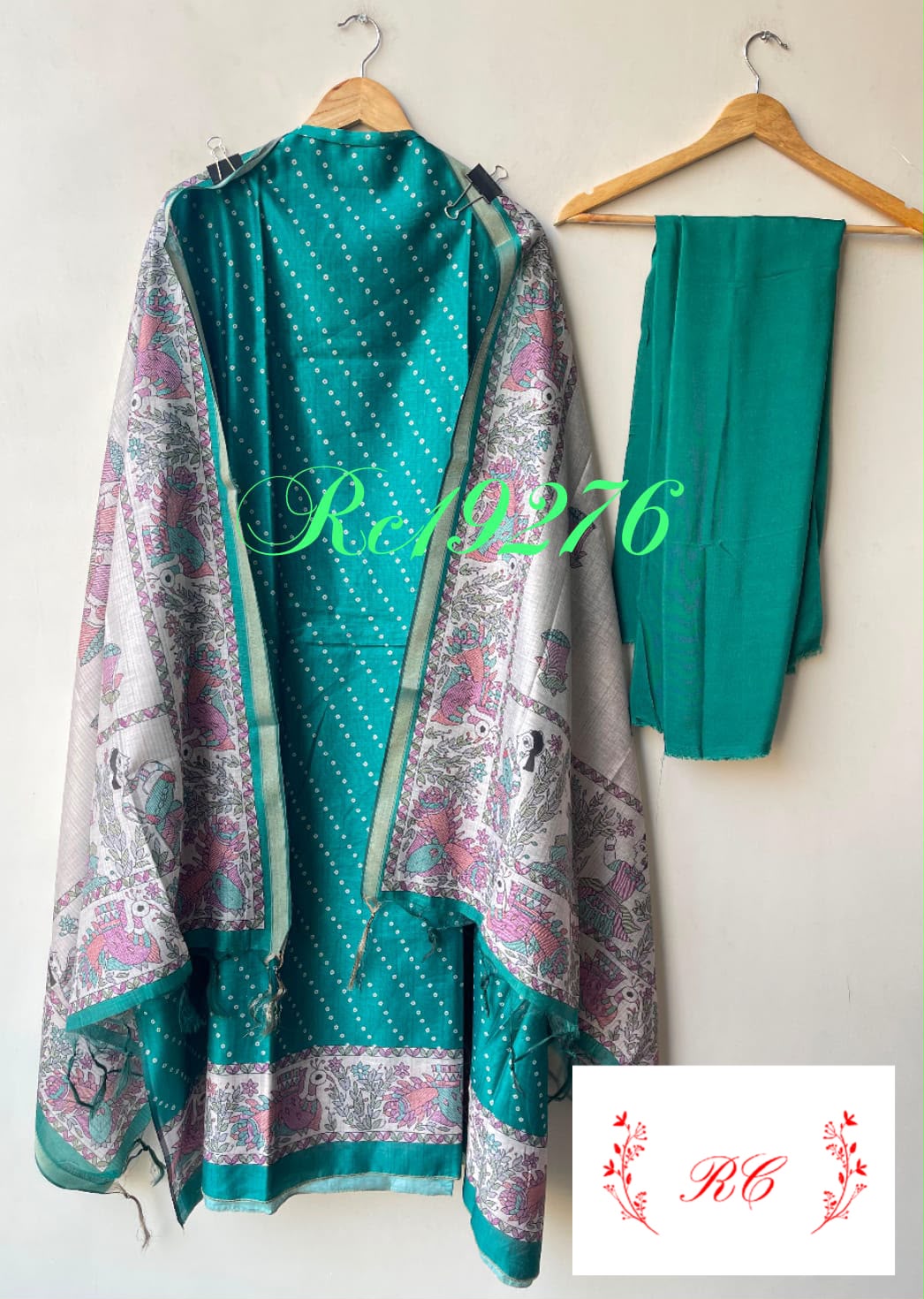 Mul chanderi maheshwari ladies unstitched suit Rc19276