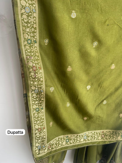 Banarasi silk unstitched ladies suit Rc18242 (b)