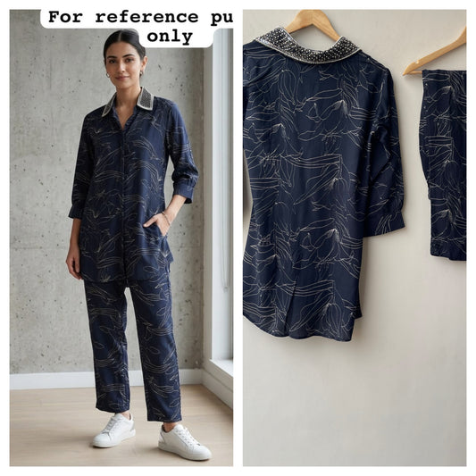 Ready made ladies printed coord set Rc19166