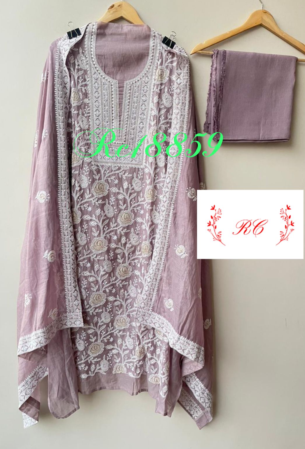 Pure Mul Chanderi Unstitched Ladies Suit RC-18859 – view 7