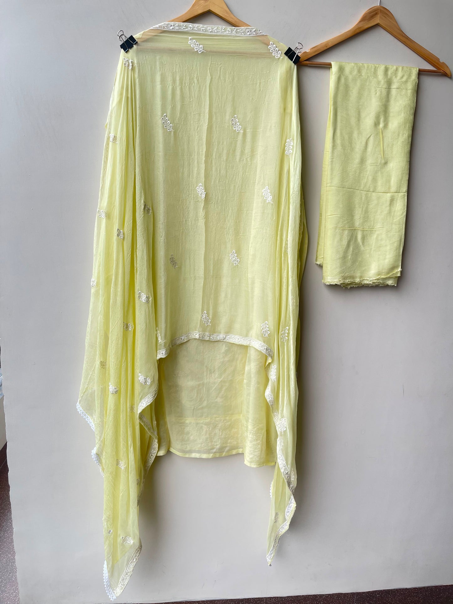 Organza Tuile fabric ladies unstitched suit Rc19131 (a)