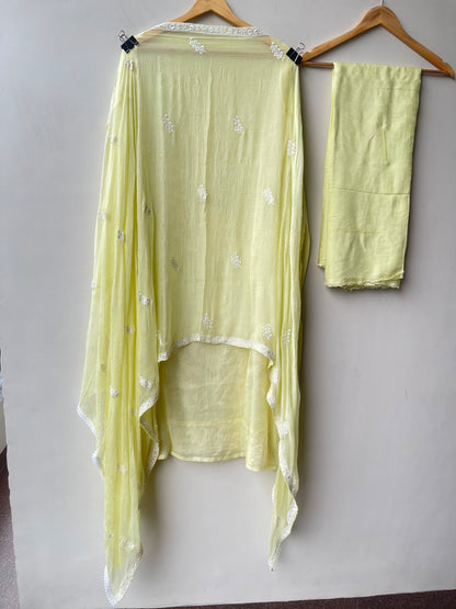 Organza Tuile fabric ladies unstitched suit Rc19131 (a)