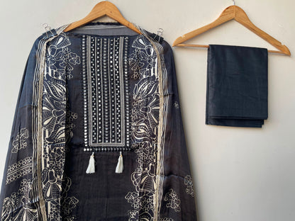 Gajji silk printed unstitched ladies suit Rc19311 (c)