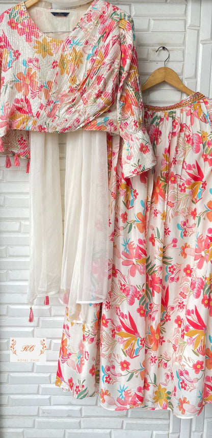 Pure Silk Ready to Wear three piece Set Rc 13256