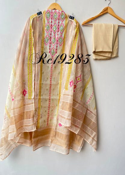 Banarasi kota doriya ladies unstitched suit Rc19283
