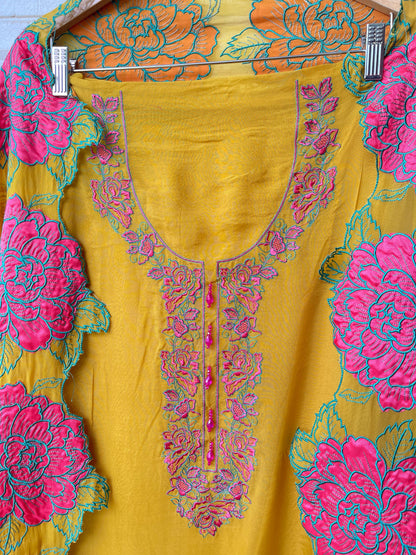 Organza unstitched ladies suit Rc17502