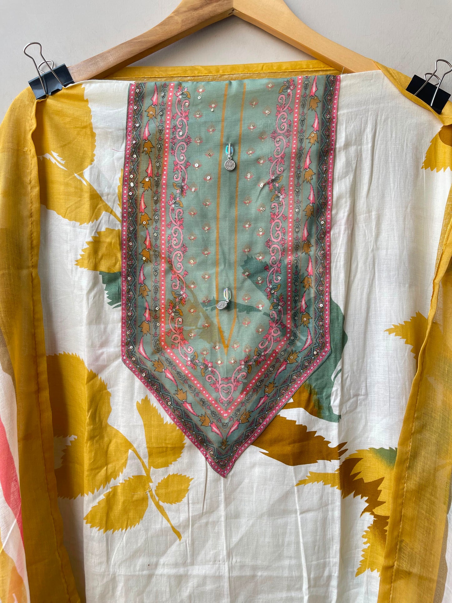 Cotton printed stitched ladies suit Rc19180