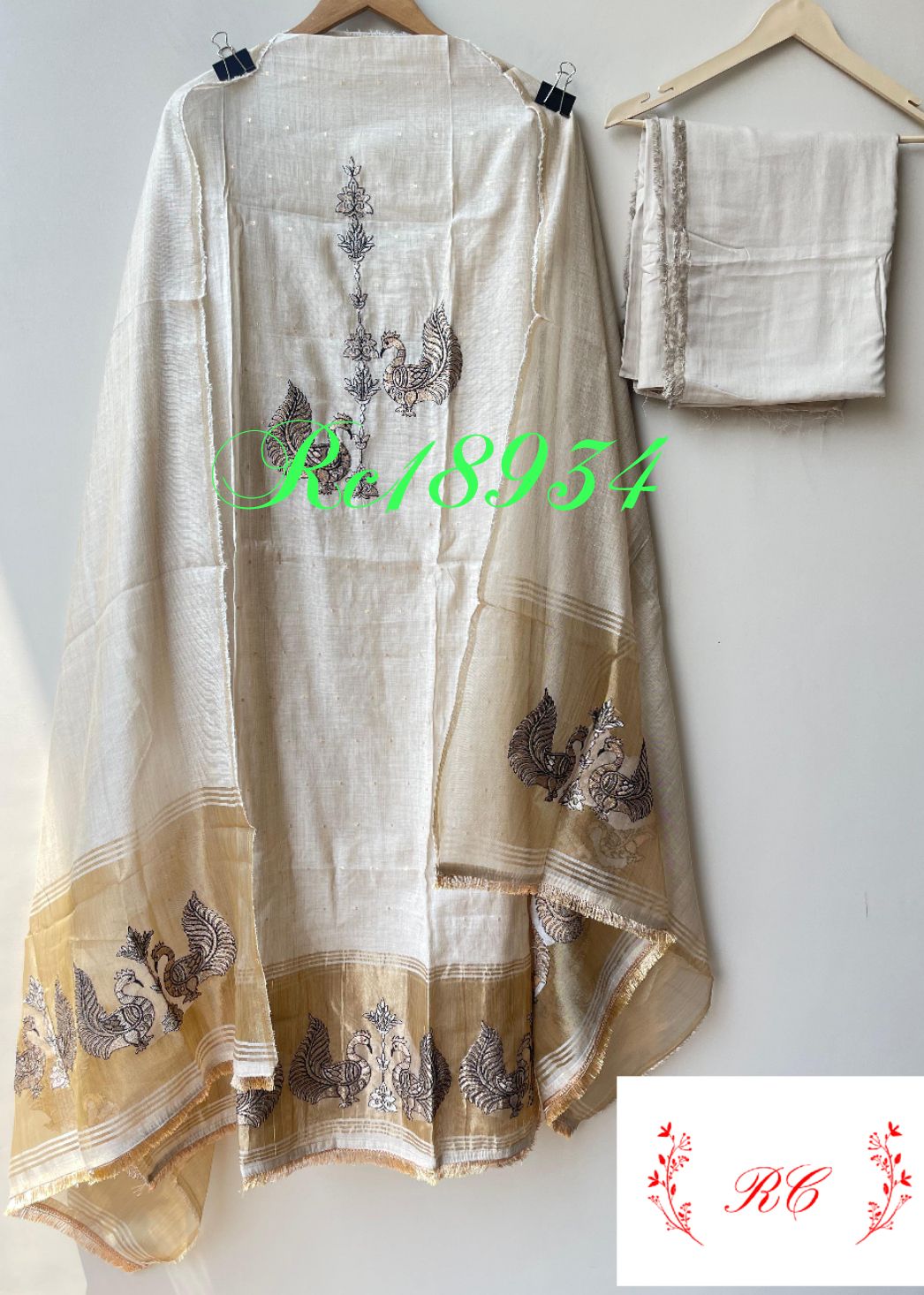 Exclusive mul chanderi ladies unstitched suit Rc18934