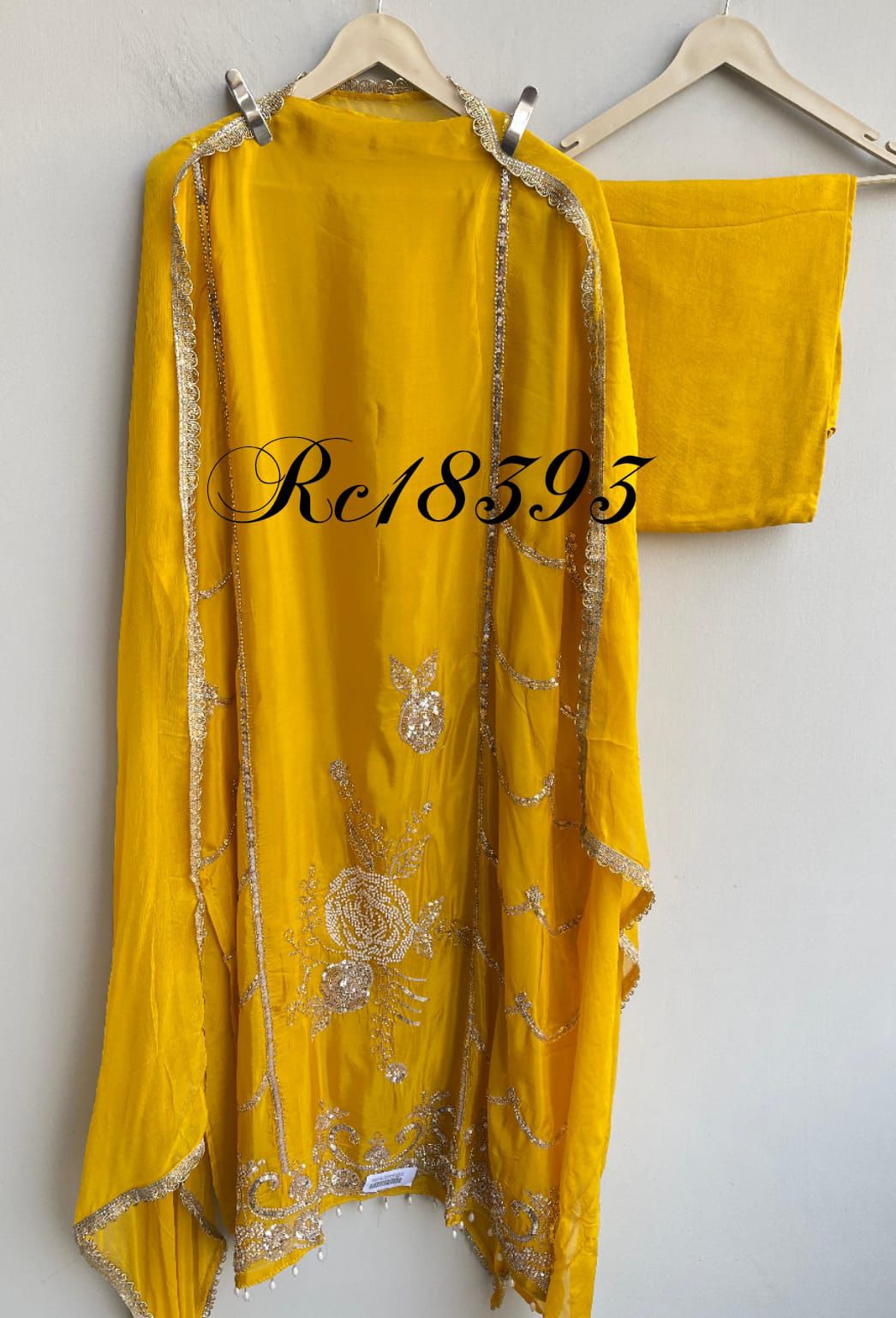 Satin Crepe Unstitched Ladies Suit RC-18393 (a) – view 2