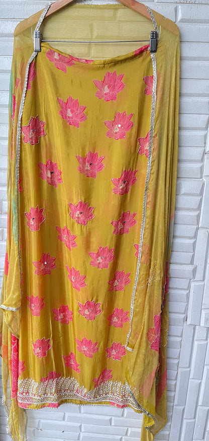 Organza unstitched ladies suit Rc173734