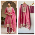 Shimmer crushed tissue unstitched ladies suit Rc19337