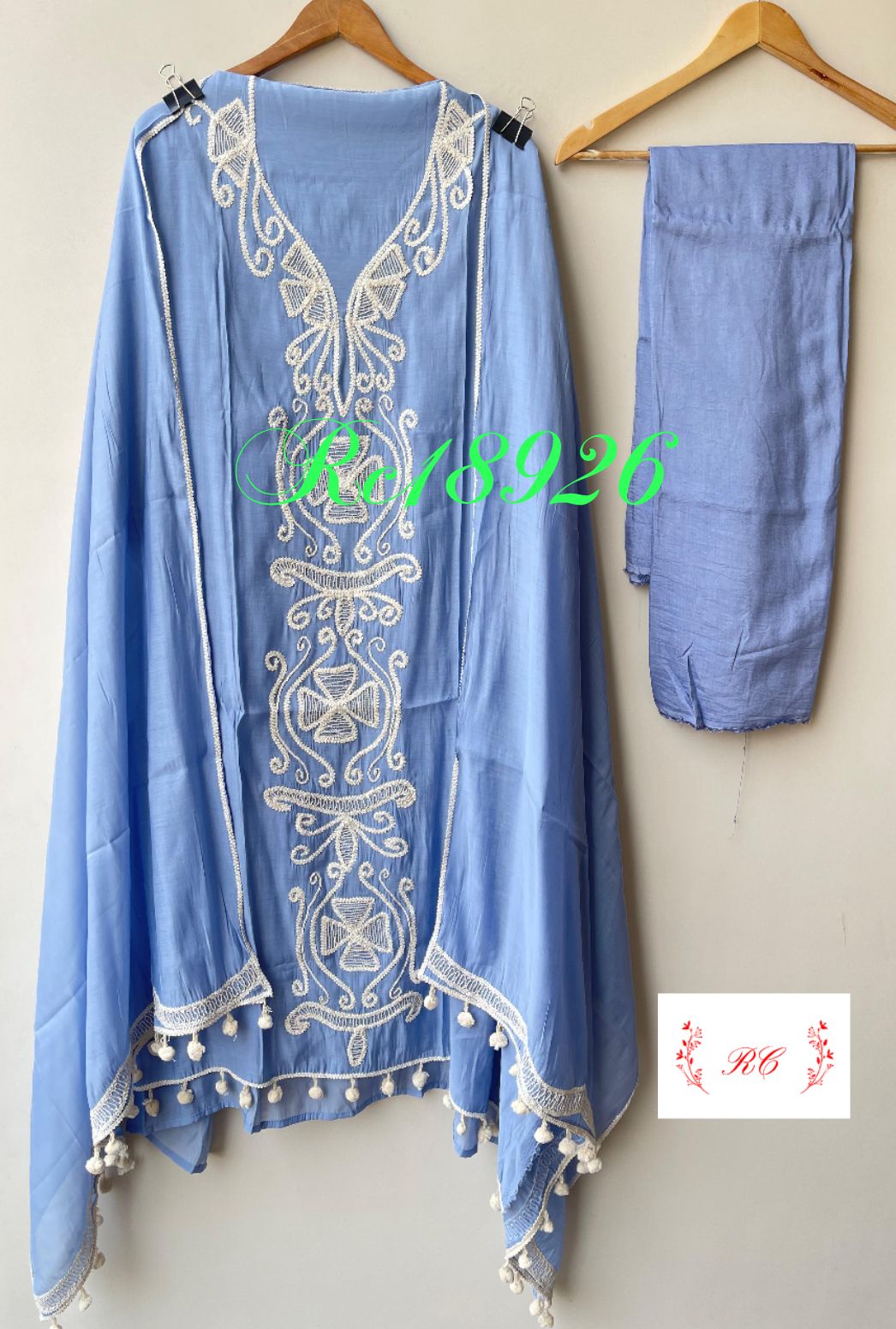 Mul chanderi unstitched ladies suit Rc18926
