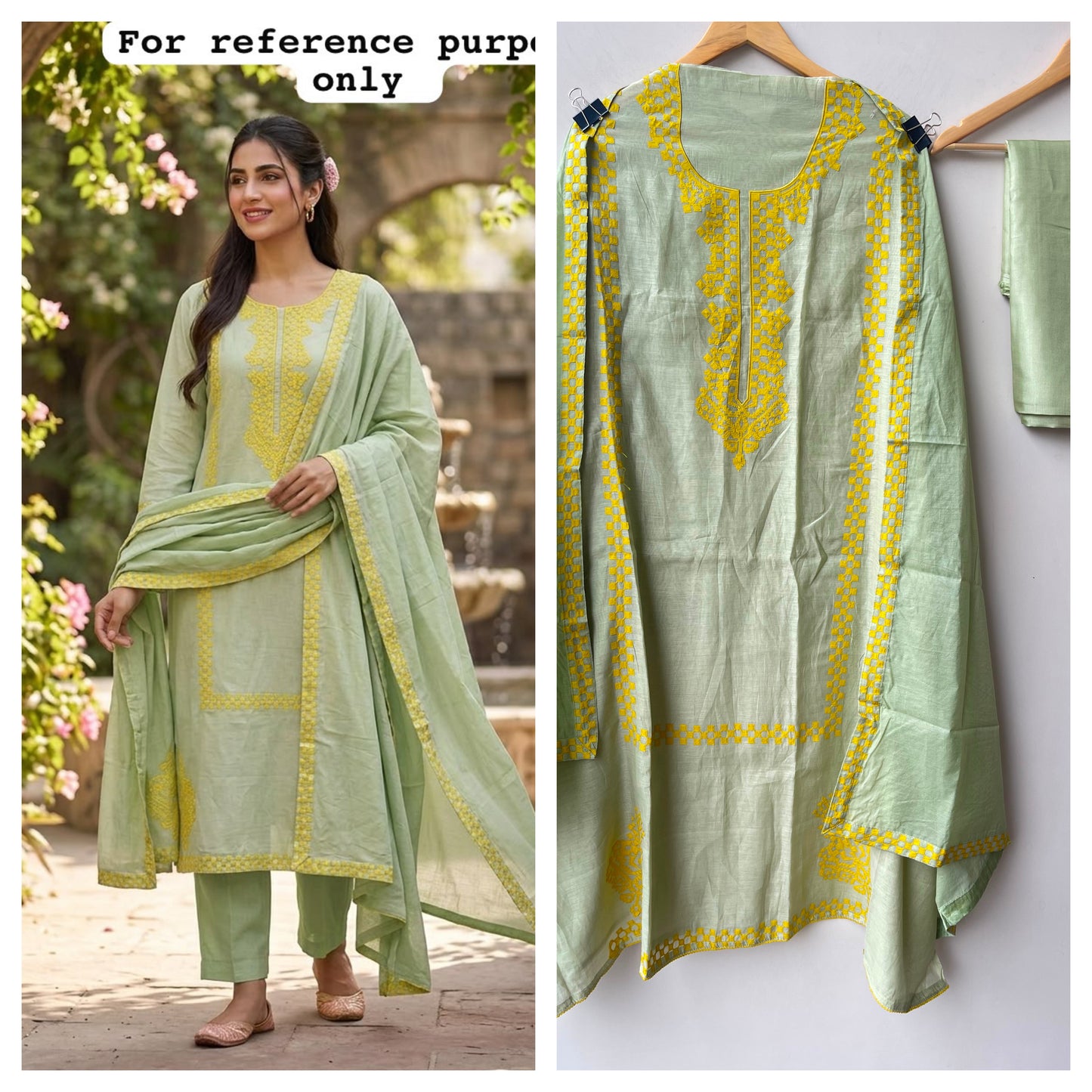 Pure mul chanderi unstitched ladies suit Rc19083