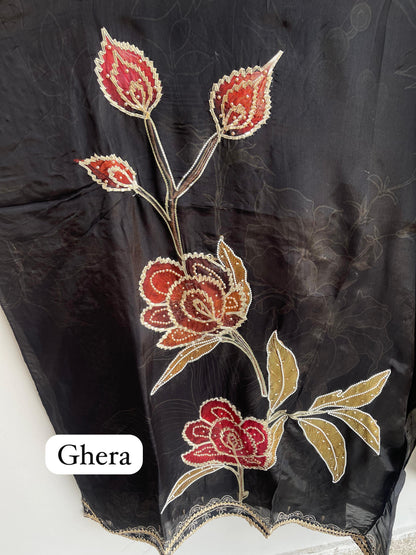 Self soft organza unstitched ladies suit Rc18421