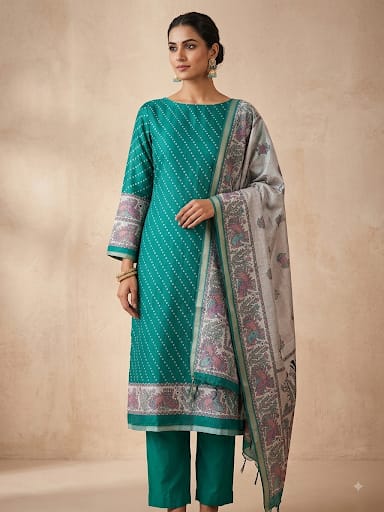 Mul chanderi maheshwari ladies unstitched suit Rc19276