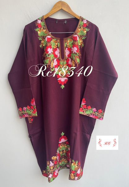 Kashmiri readymade ladies winter kurta Rc18340