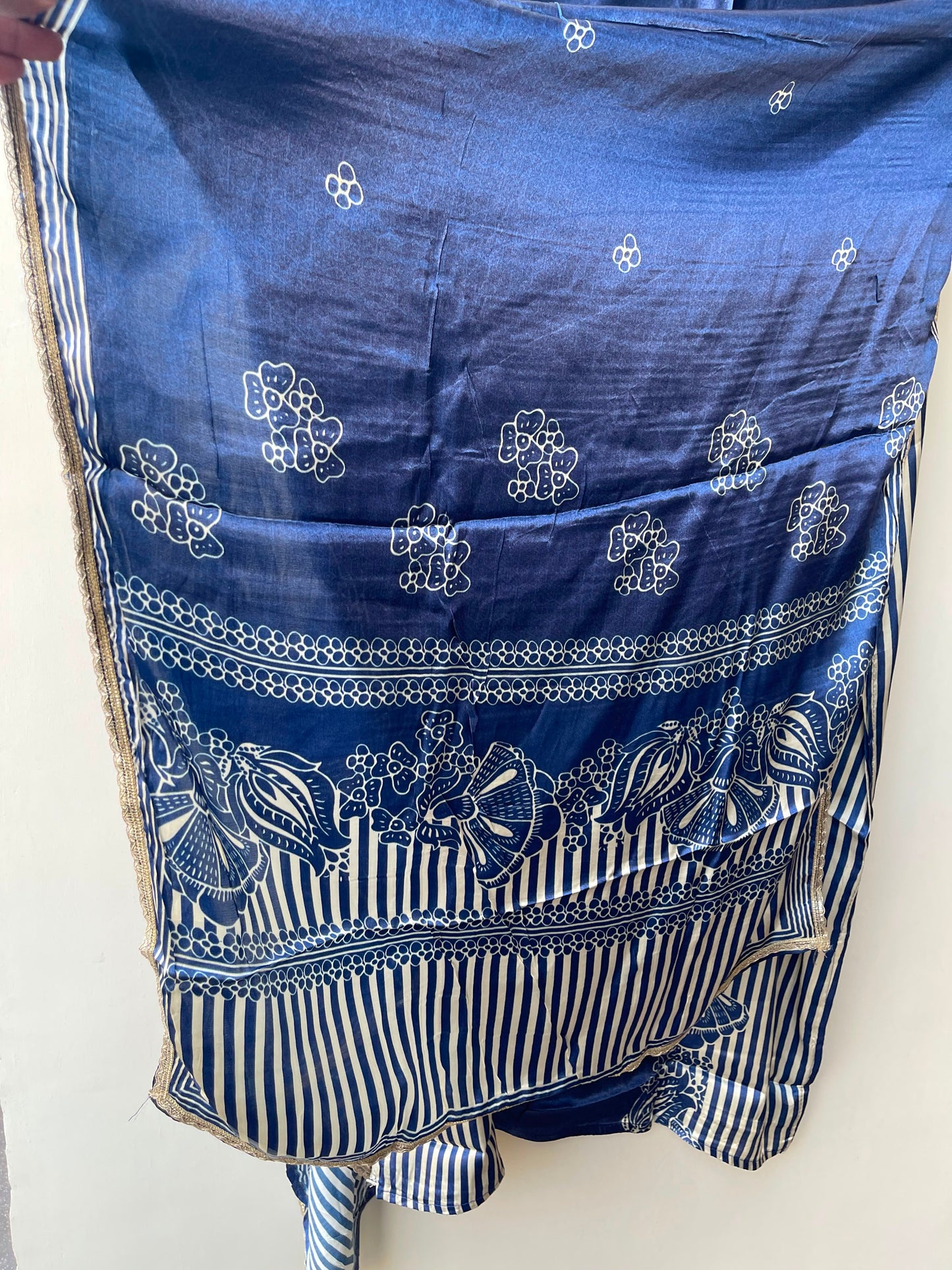 Gajji silk printed unstitched ladies suit Rc19311 (a)