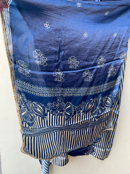 Gajji silk printed unstitched ladies suit Rc19311 (a)