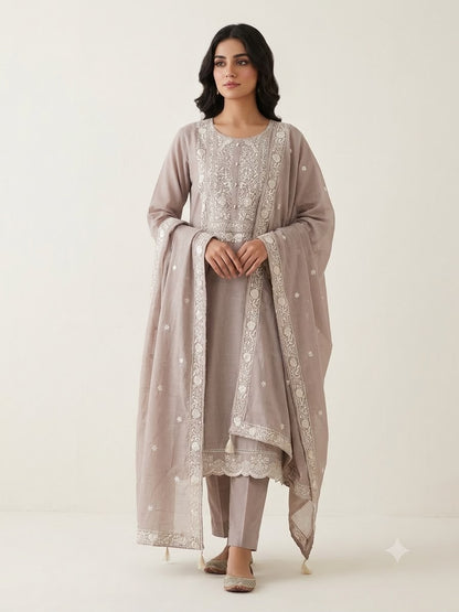 Mul chanderi unstitched ladies suit Rc19012 (c)