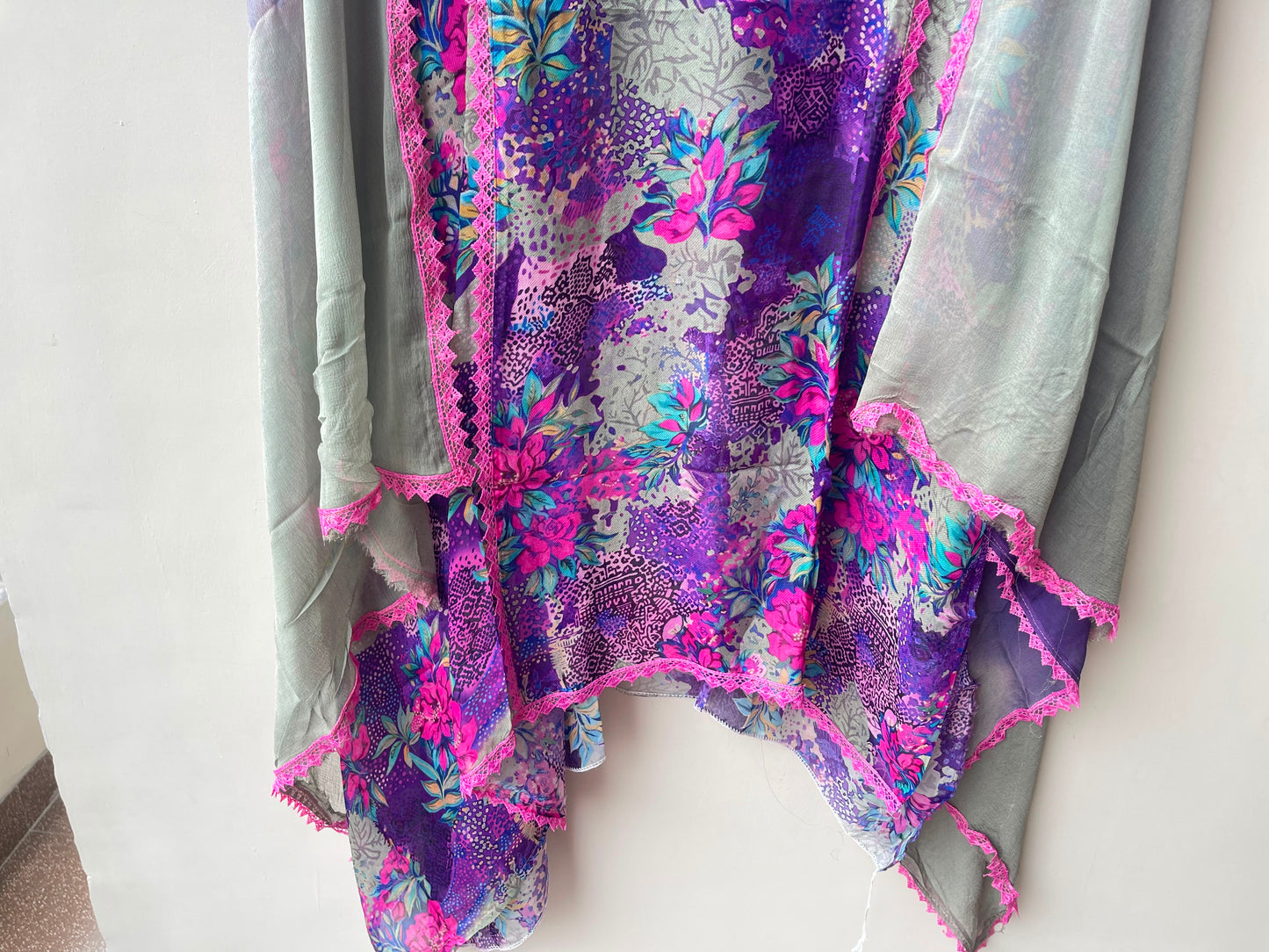 Organza Tuile printed ladies unstitched suit Rc19152