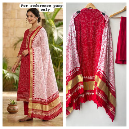 Gajji silk printed unstitched ladies suit Rc19272 (a)