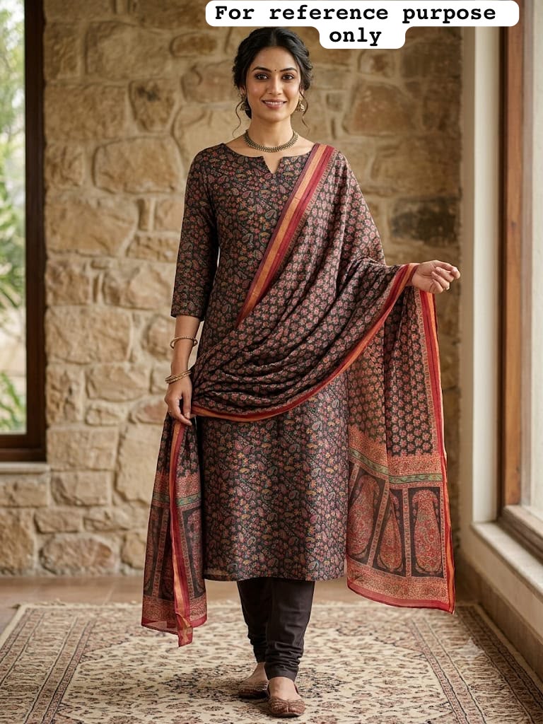 Mul cotton printed unstitched ladies suit Rc19299