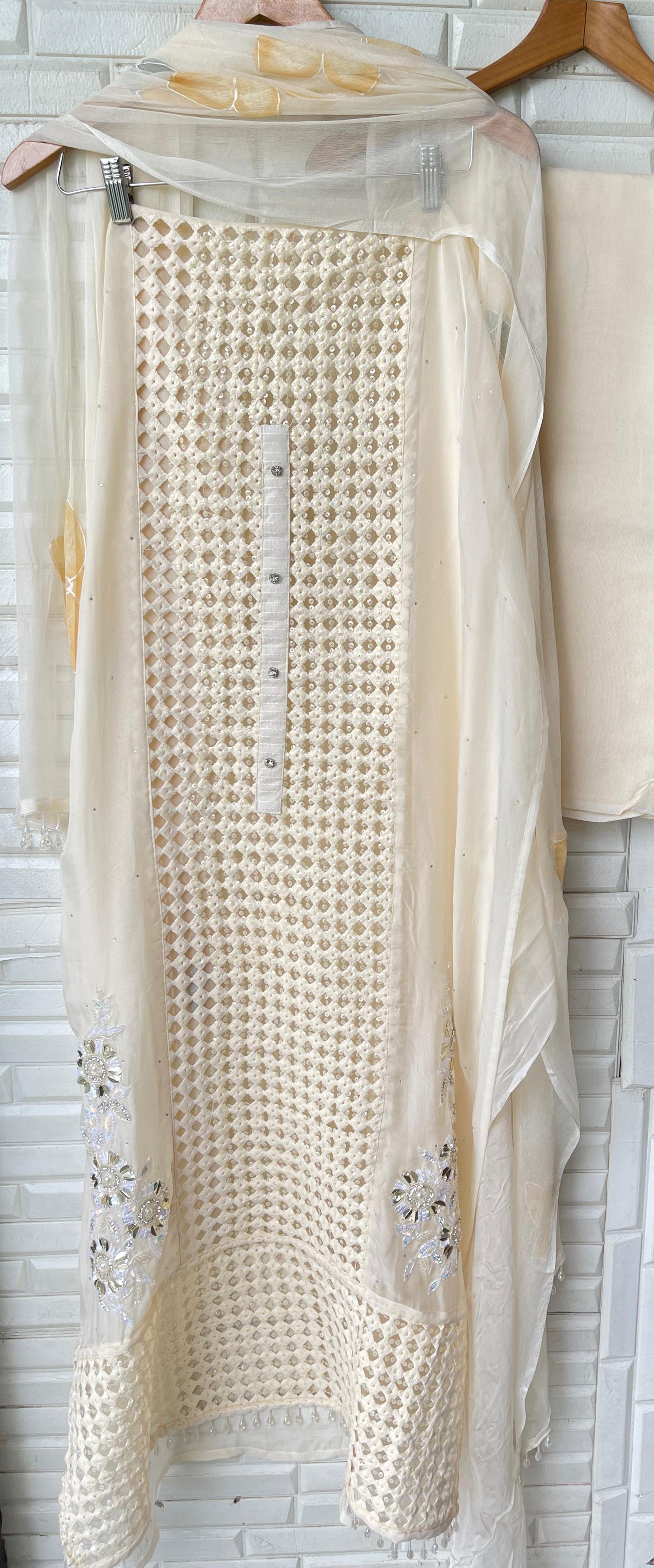 Organza unstitched ladies suit Rc17437 (a)