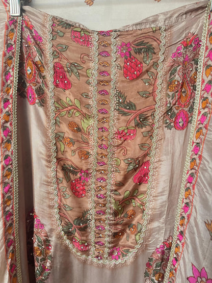 Glass organza unstitched ladies suit Rc17700 (a)