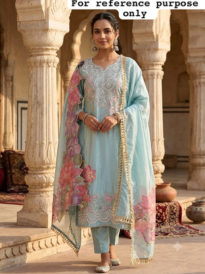 Shimmer silk unstitched ladies suit Rc19145