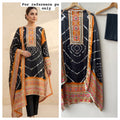 Gajji silk printed unstitched ladies suit Rc19226 (a)