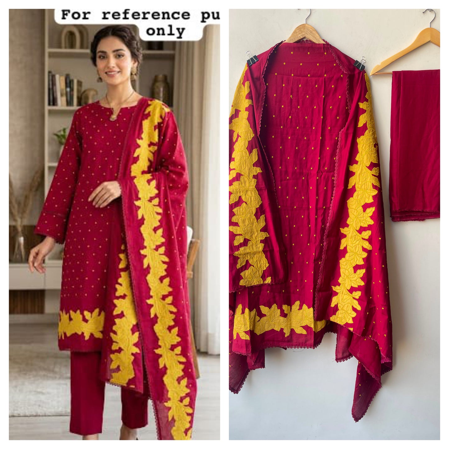 Chanderi cotton unstitched ladies suit Rc19258