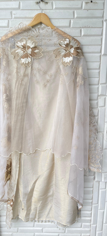Shimmer silk unstitched ladies suit Rc17338