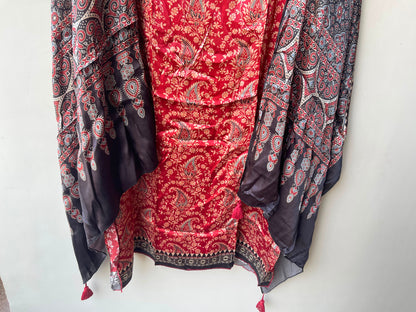 Gajji silk printed unstitched ladies suit Rc19309