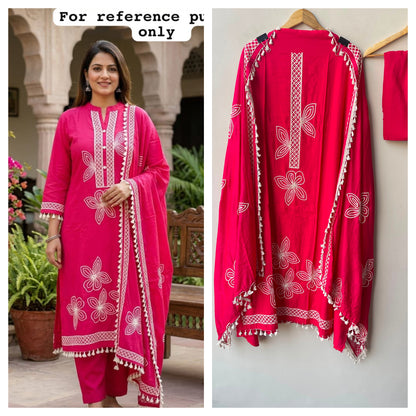 Mul chanderi unstitched ladies suit Rc19300 (a)