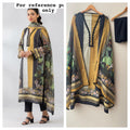 Self linen printed unstitched ladies suit Rc19222 (b)
