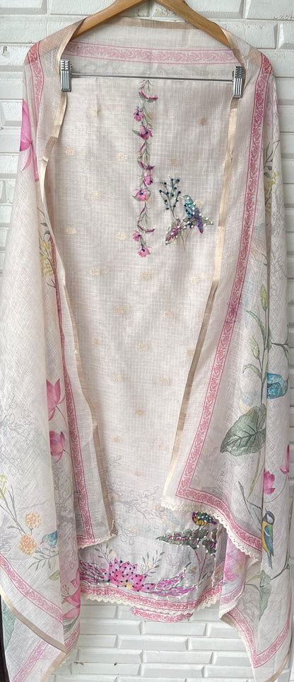 Banarasi kota doriya unstitched ladies suit Rc17548