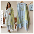 Pure linen printed unstitched ladies suit Rc18914