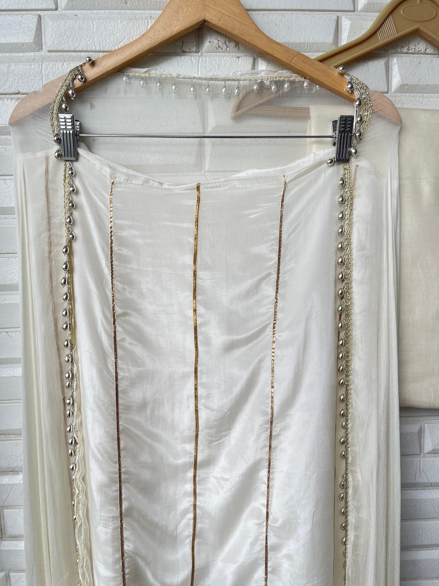 Glass organza unstitched ladies suit Rc17531